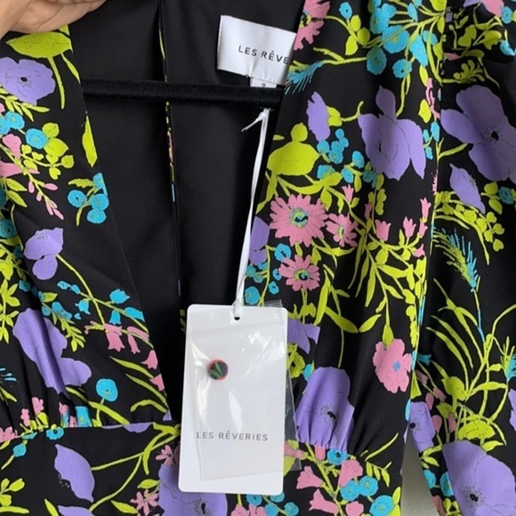 LES RÊVERIES | Gigi Belted Floral-print Si… - Picture 11 of 14